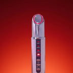 Beauty device with temperature control on a light blue background